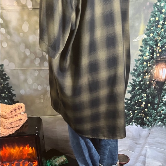 👕 DIXXON “The Corps” Button Down Plaid Shirt — Olive/Black — Sz XL - Picture 5 of 11